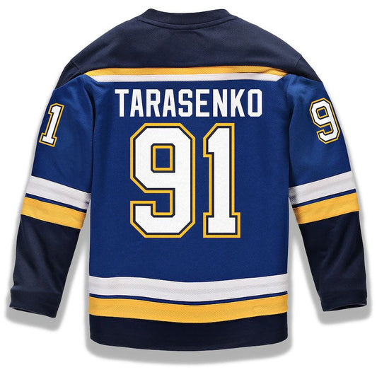St.L.Blues #91 Vladimir Tarasenko Fanatics Branded Replica Player Jersey Blue Stitched American Hockey Jerseys - Main View