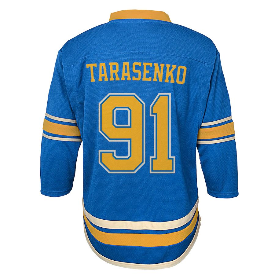 St.L.Blues #91 Vladimir Tarasenko Infant Retro 2019-20 Replica Player Jersey  Blue Stitched American Hockey Jerseys - Main View