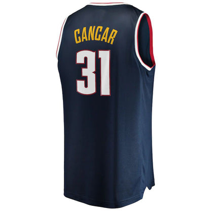 D.Nuggets #31 Vlatko Cancar Fanatics Branded Fast Break Replica Jersey Icon Edition Navy Stitched American Basketball Jersey - Main View