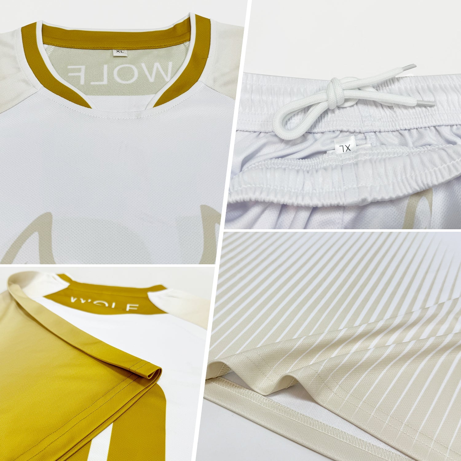 Custom Red White-Black Geometric Shape Sublimation Volleyball Uniform Jersey view 3