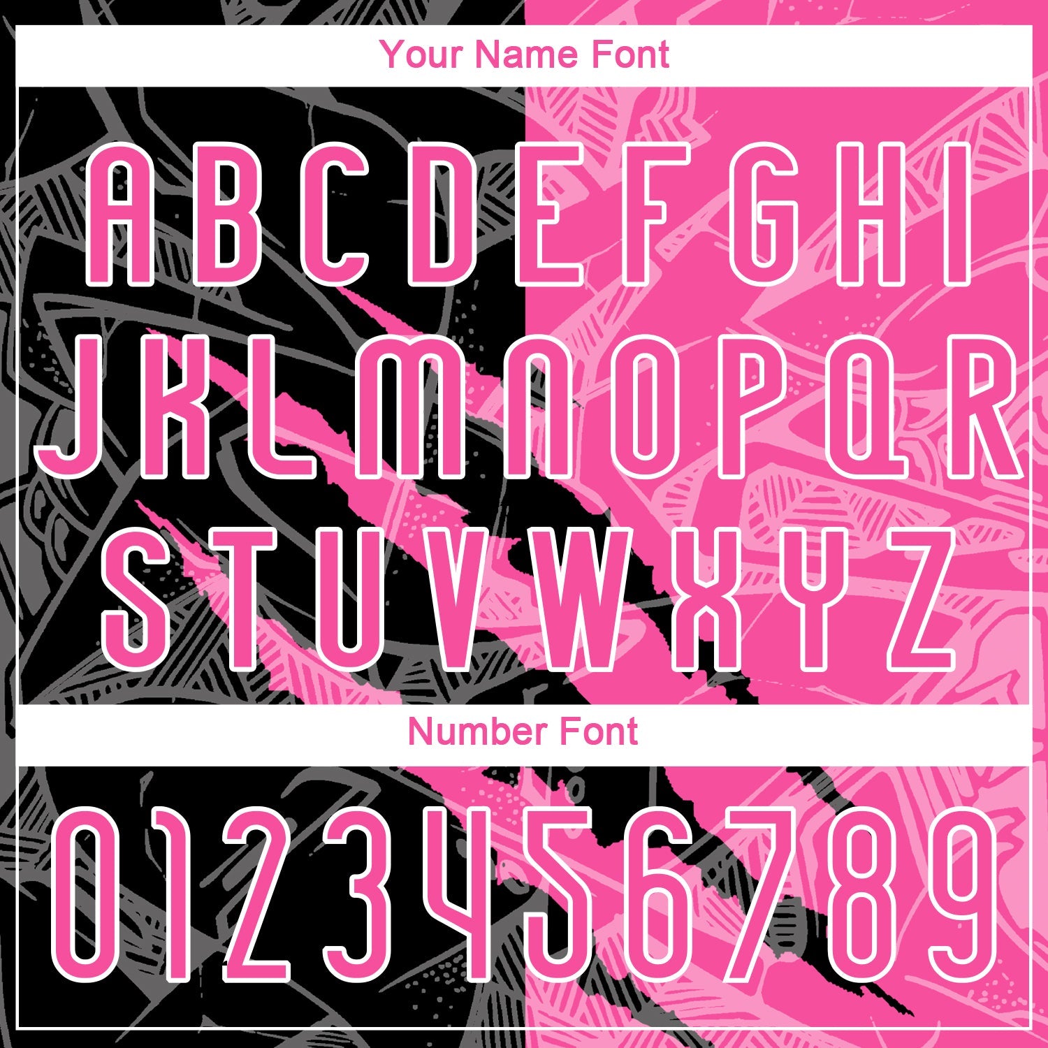 Custom Graffiti Pattern Pink-Black Scratch Sublimation Volleyball Uniform Jersey view 6