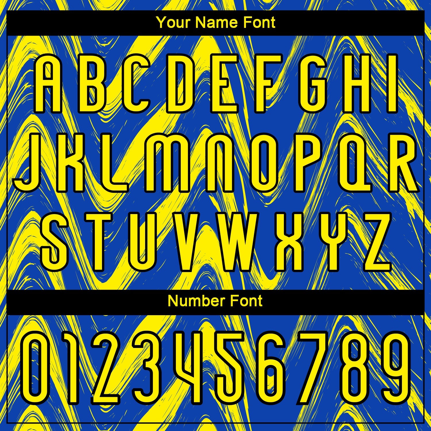 Custom Thunder Blue Light Yellow-Black Fluid Sublimation Volleyball Uniform Jersey view 6