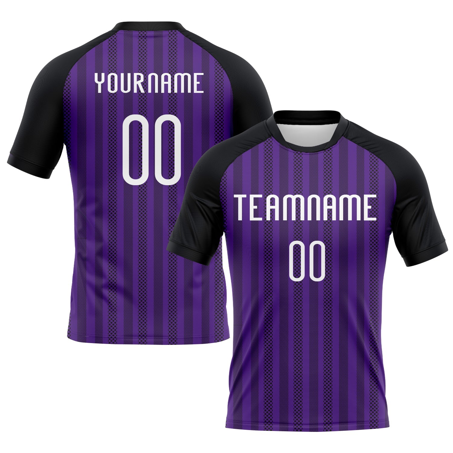 Custom Purple White-Black Lines Sublimation Volleyball Uniform Jersey - Main View
