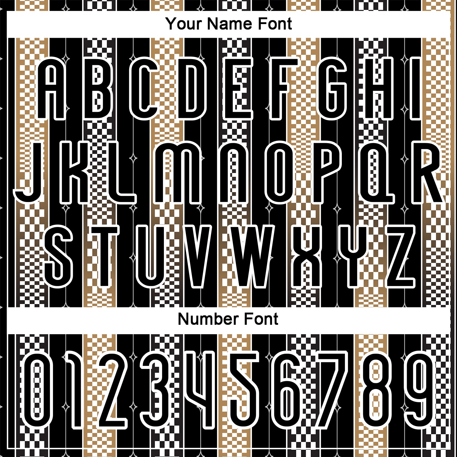 Custom Black Old Gold-White Geometric Shape Sublimation Volleyball Uniform Jersey view 6