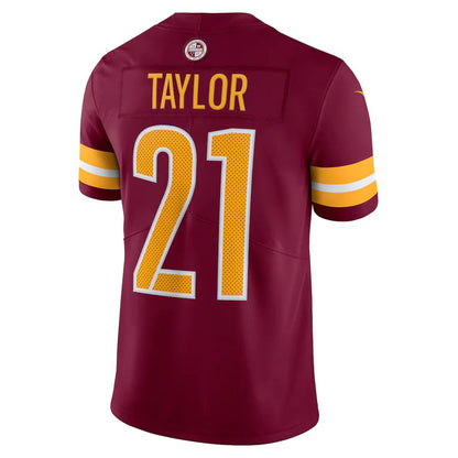 W.Commanders #21 Sean Taylor Burgundy 2022 Home Retired Player Limited Jersey Stitched American Football Jerseys - Main View