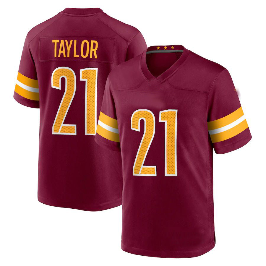 W.Commanders #21 Sean Taylor Burgundy Retired Player Game Jersey Stitched American Football Jerseys - Main View