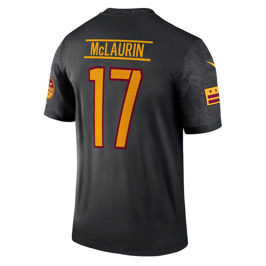 W.Commanders #17 Terry McLaurin Black Alternate Legend Jersey Stitched American Football Jerseys - Main View