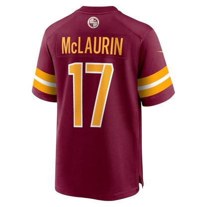 W.Commanders #17 Terry McLaurin  Burgundy Game Jersey Stitched American Football Jerseys - Main View