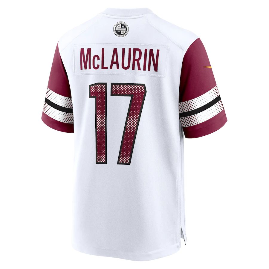 W.Commanders T#17 erry McLaurin White Game Jersey Stitched American Football Jerseys - Main View