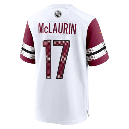 W.Commanders T#17 erry McLaurin White Game Jersey Stitched American Football Jerseys - Main View