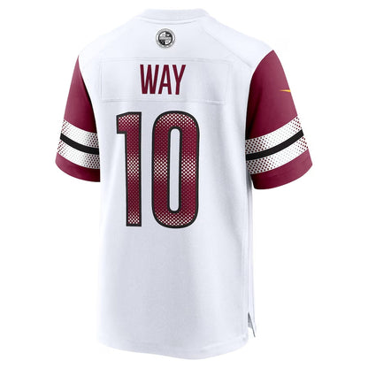 W.Commanders #10 Tress Way White Game Stitched American Football Jerseys - Main View