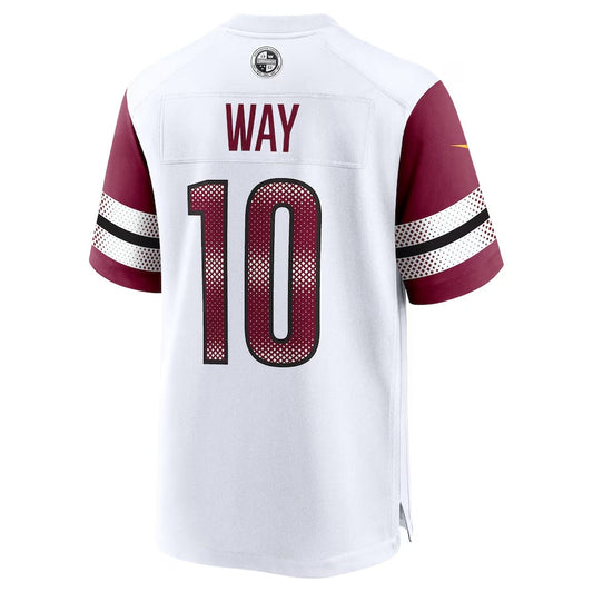 W.Commanders #10 Tress Way White Game Stitched American Football Jerseys - Main View