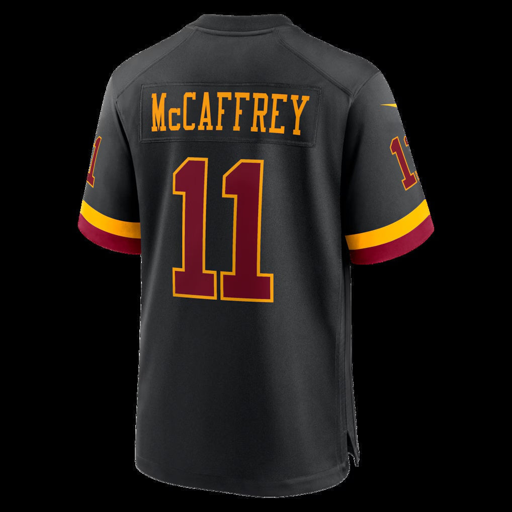 W.Commanders #11 Luke McCaffrey Black Hail Raiser Alternate Game Stitched Football American Jersey - Main View