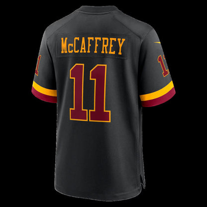 W.Commanders #11 Luke McCaffrey Black Hail Raiser Alternate Game Stitched Football American Jersey - Main View