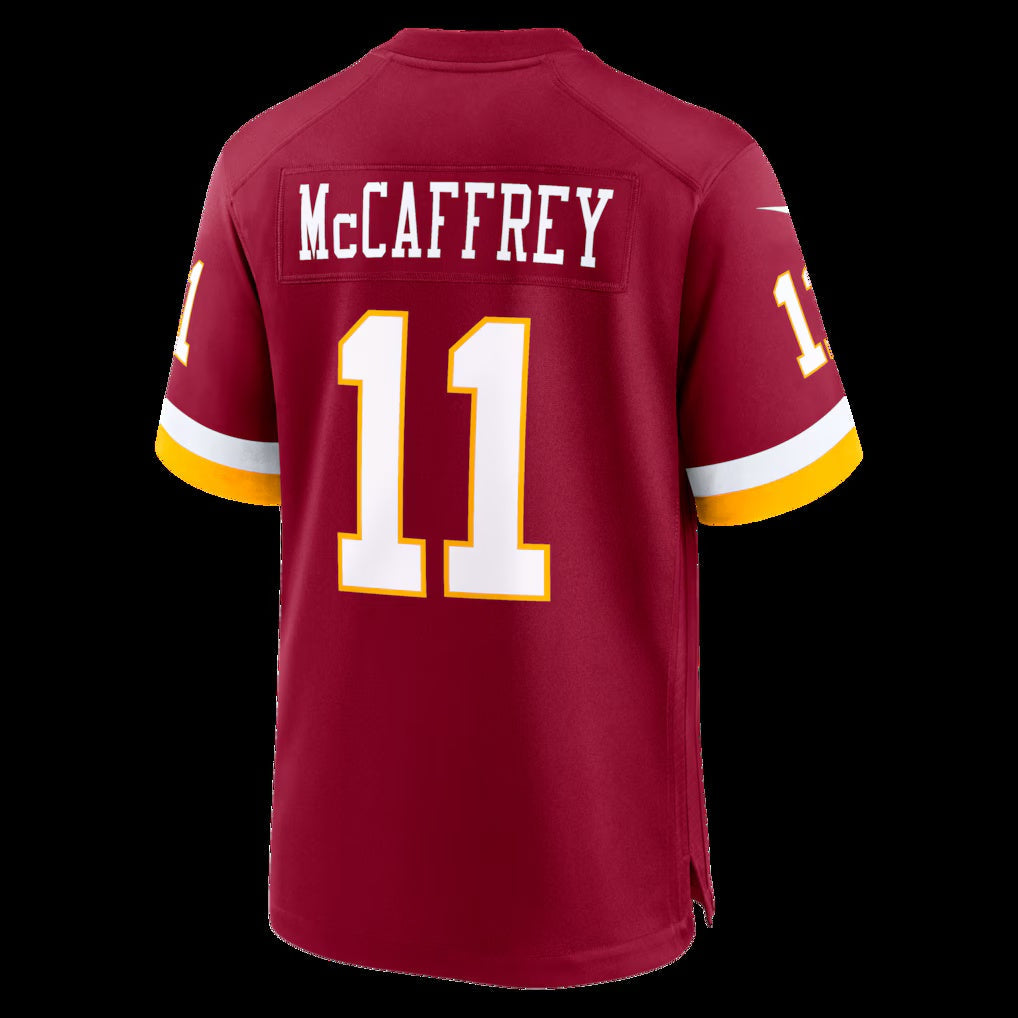 W.Commanders #11 Luke McCaffrey Burgundy Game Stitched Football American Jersey - Main View