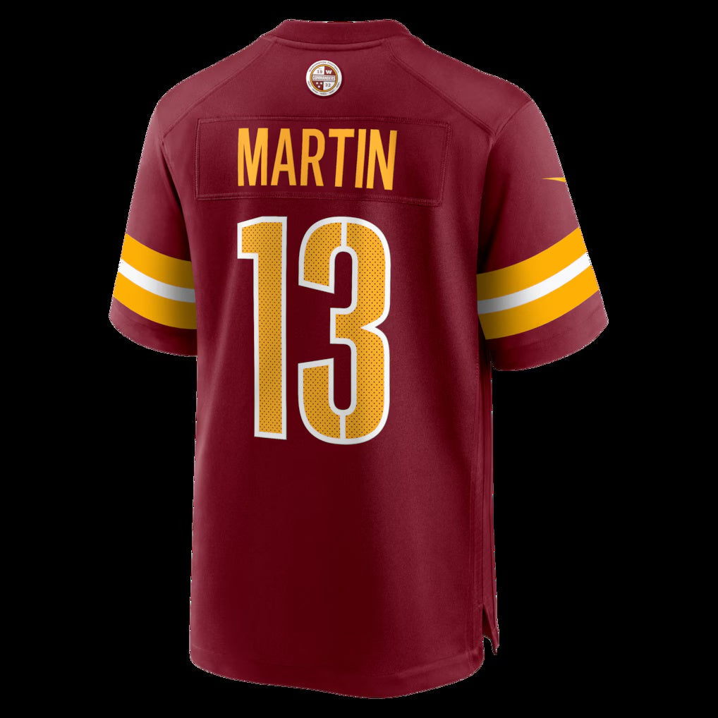 W.Commanders #13 Tay Martin Burgundy Team Game Stitched American Football Jerseys - Main View