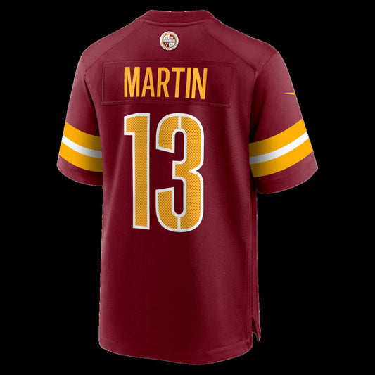 W.Commanders #13 Tay Martin Burgundy Team Game Stitched American Football Jerseys - Main View