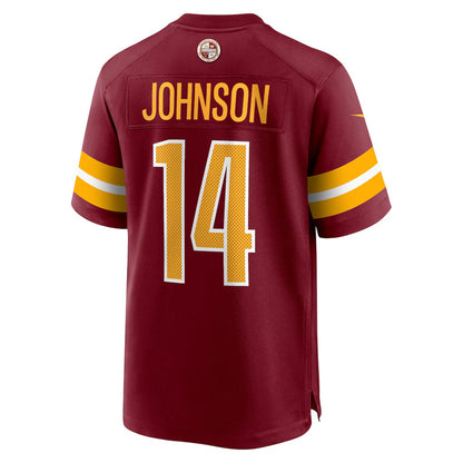 W.Commanders #14 Josh Johnson Burgundy Team Game Stitched American Football Jerseys - Main View