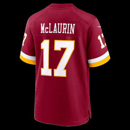 W.Commanders #17 Terry McLaurin Burgundy Game Stitched Football American Jersey - Main View