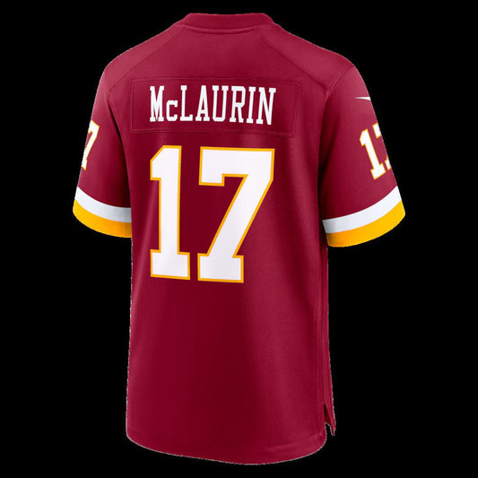 W.Commanders #17 Terry McLaurin Burgundy Game Stitched Football American Jersey - Main View