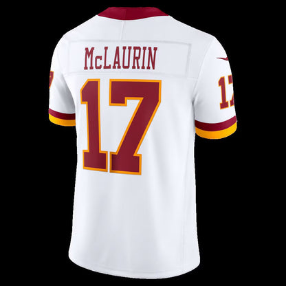 W.Commanders #17 Terry McLaurin White Super Bowl Era Vapor F.U.S.E. Sewn Down Limited Stitched Football American Jersey - Main View