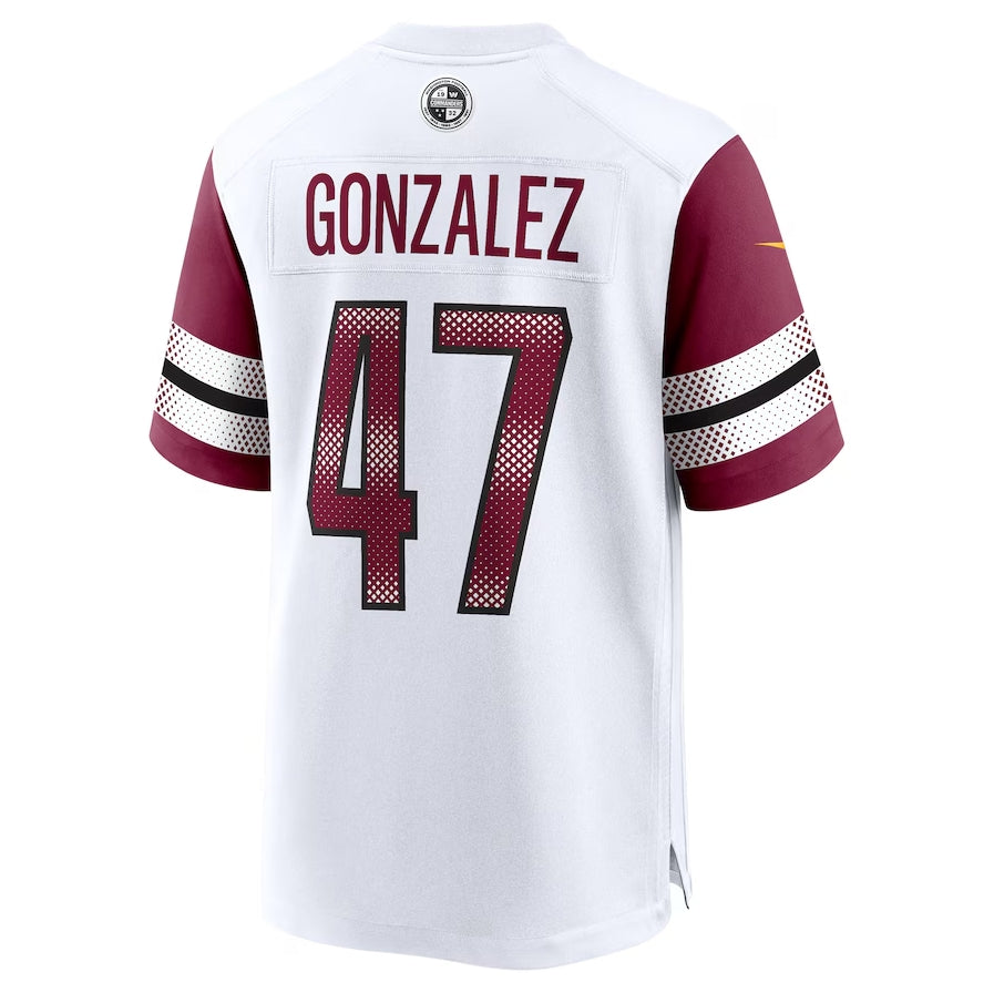 W.Commanders #47 Zane Gonzalez White Game Stitched American Football Jerseys - Main View