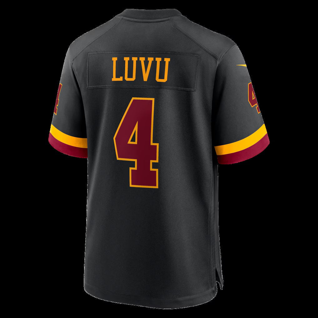 W.Commanders #4 Frankie Luvu Black Hail Raiser Alternate Game Stitched Football American Jersey - Main View