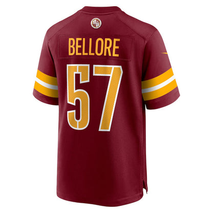 W.Commanders #57 Nick Bellore Burgundy Team Game Stitched American Football Jerseys - Main View
