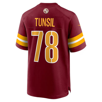 W.Commanders #78 Laremy Tunsil Burgundy Team Game Stitched American Football Jerseys - Main View