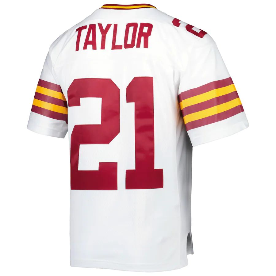 W.Football Team #21 Sean Taylor Mitchell & Ness White 2007 Legacy Replica Jersey Stitched American Football Jerseys - Main View