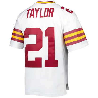 W.Football Team #21 Sean Taylor Mitchell & Ness White 2007 Legacy Replica Jersey Stitched American Football Jerseys - Main View
