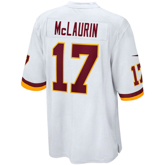 W.Football Team #17 Terry McLaurin White Player Game Jersey Stitched American Football Jerseys - Main View