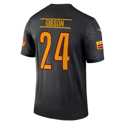 W.Commanders #24 Antonio Gibson Black Alternate Legend Jersey Stitched American Football Jerseys - Main View
