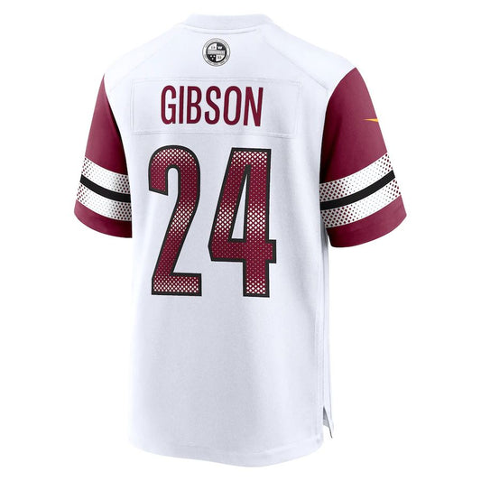 W.Commanders #24 Antonio Gibson White Game Jersey Stitched American Football Jerseys - Main View