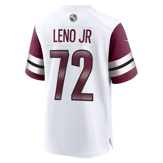 W.Commanders #72 Charles Leno Jr. White Away Game Player Jersey Stitched American Football Jerseys - Main View