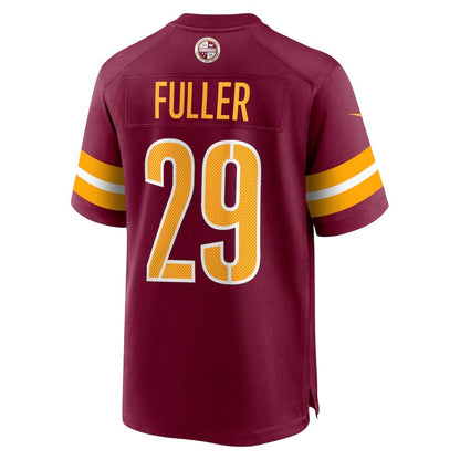 W.Commanders #29 Kendall Fuller Burgundy Game Jersey Stitched American Football Jerseys - Main View