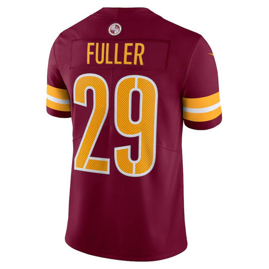 W.Commanders #29 Kendall Fuller Burgundy Vapor Limited Jersey Stitched American Football Jerseys - Main View