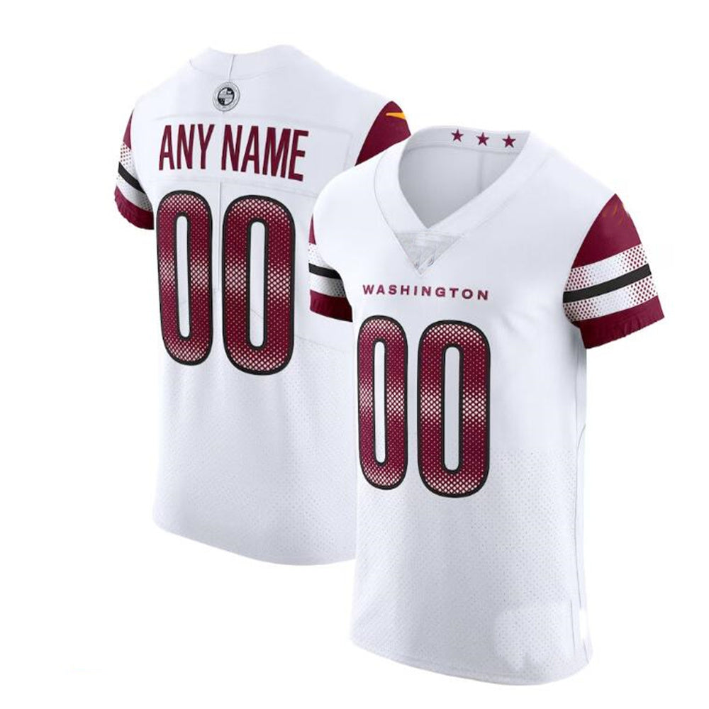 Custom W.Commanders White Vapor Untouchable Elite Jersey American Stitched Football Jerseys - Main View