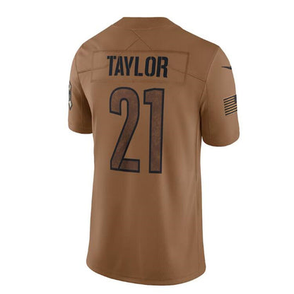 W.Commanders #21 Sean Taylor Brown 2023 Salute To Service Retired Player Limited Jersey Stitched American Football Jerseys - Main View