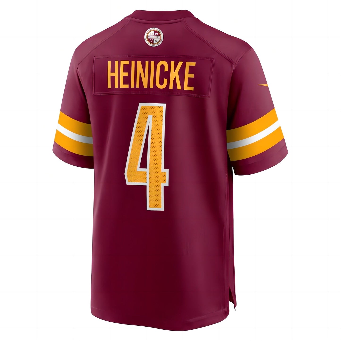 W.Commanders #4 Taylor Heinicke Burgundy Game Jersey Stitched American Football Jerseys - Main View