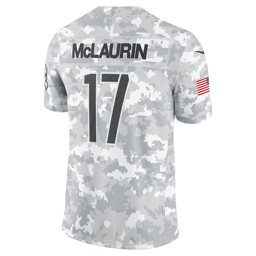 W.Commanders #17 Terry McLaurin Arctic Camo 2024 Salute to Service Limited Stitched American Football Jerseys - Main View