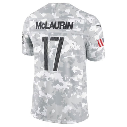 W.Commanders #17 Terry McLaurin Arctic Camo 2024 Salute to Service Limited Stitched American Football Jerseys - Main View