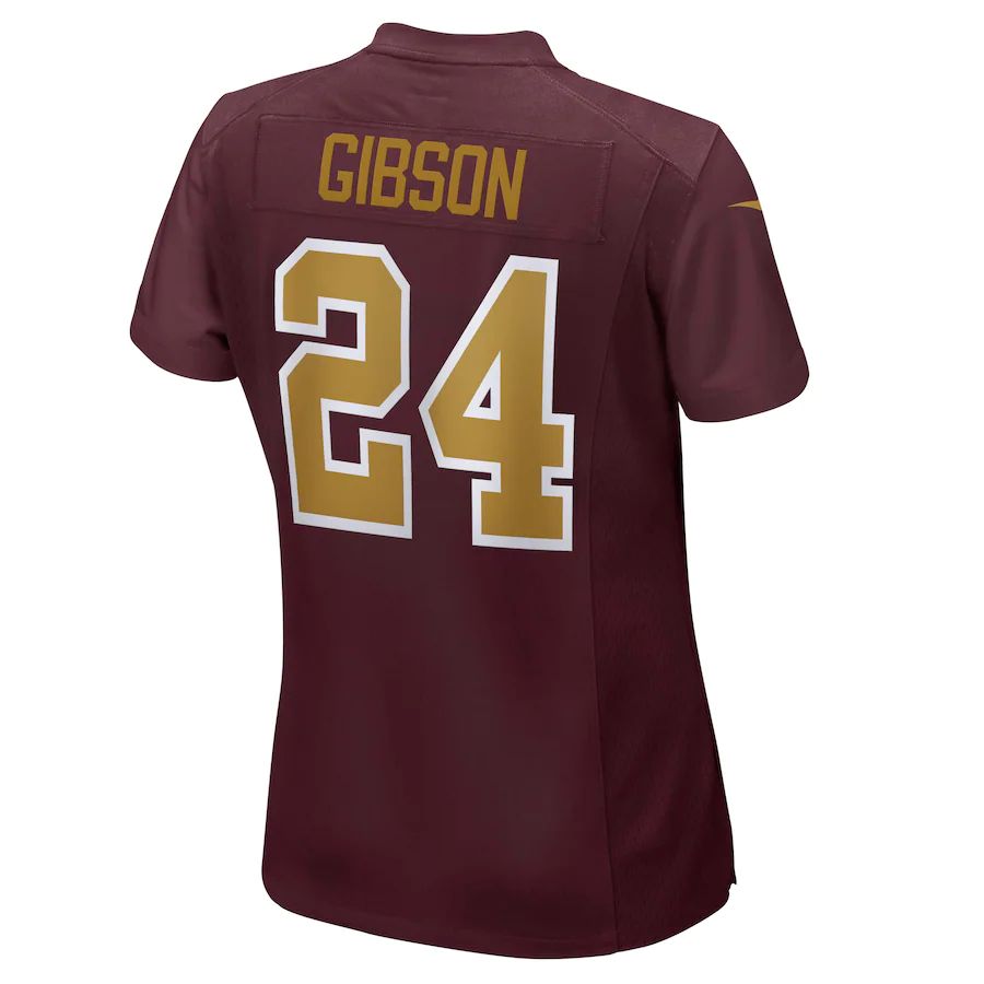 W.Football Team #24 Antonio Gibson Burgundy Game Jersey Stitched American Football Jerseys - Main View
