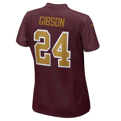 W.Football Team #24 Antonio Gibson Burgundy Game Jersey Stitched American Football Jerseys - Main View