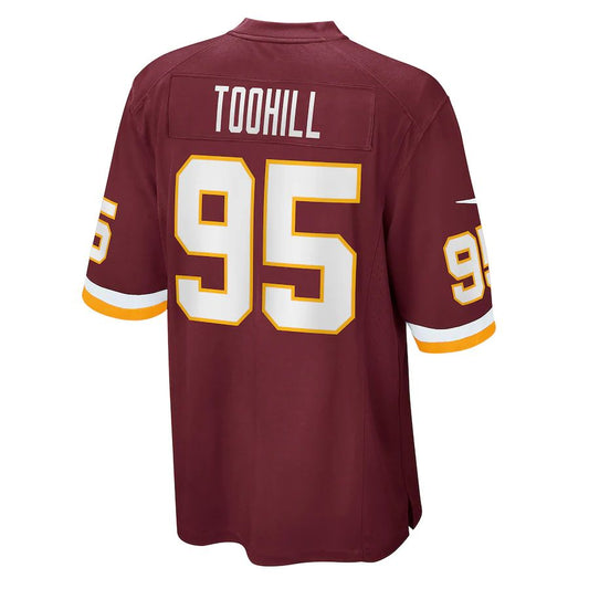 W.Football Team #95 Casey Toohill Burgundy Game Jersey Stitched American Football Jerseys - Main View