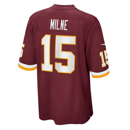W.Football Team #15 Dax Milne Burgundy Player Game Jersey Stitched American Football Jerseys - Main View