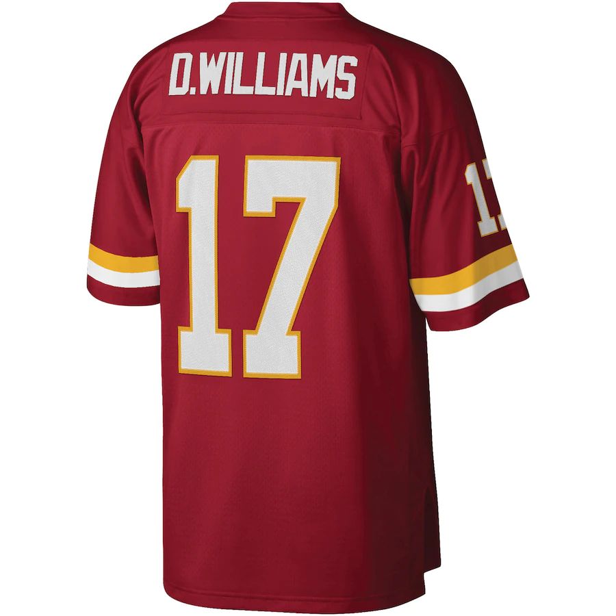 W.Football Team #17 Doug Williams Mitchell & Ness Burgundy Legacy Replica Jersey Stitched American Football Jerseys - Main View