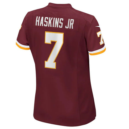 W.Football Team #7 Dwayne Haskins Burgundy Game Jersey Stitched American Football Jerseys - Main View