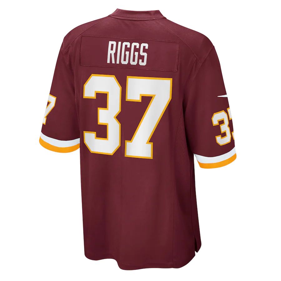 W.Football Team #37 Gerald Riggs Burgundy Retired Player Jersey Stitched American Football Jerseys - Main View
