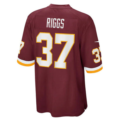W.Football Team #37 Gerald Riggs Burgundy Retired Player Jersey Stitched American Football Jerseys - Main View